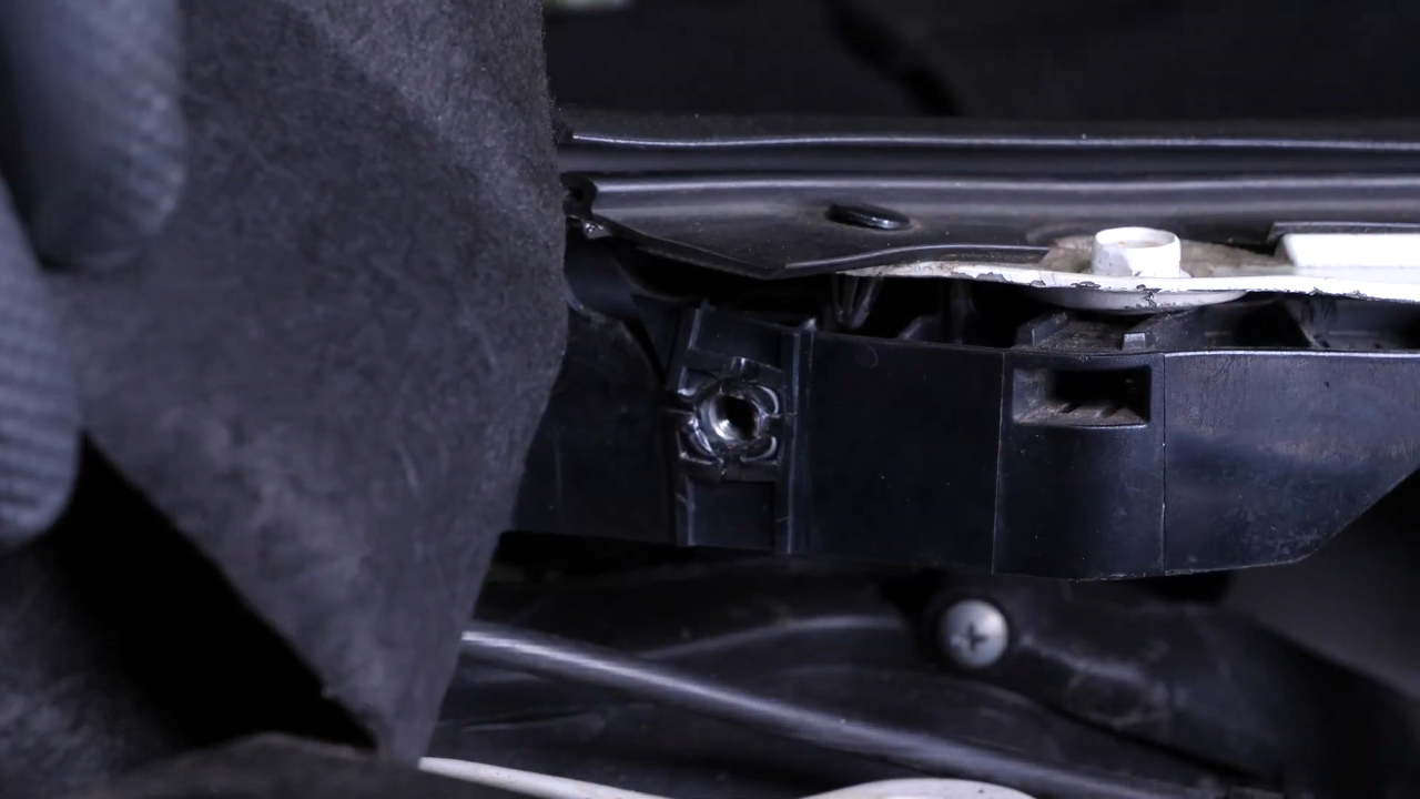Remove the bumper cover / plastic bracket holding screws