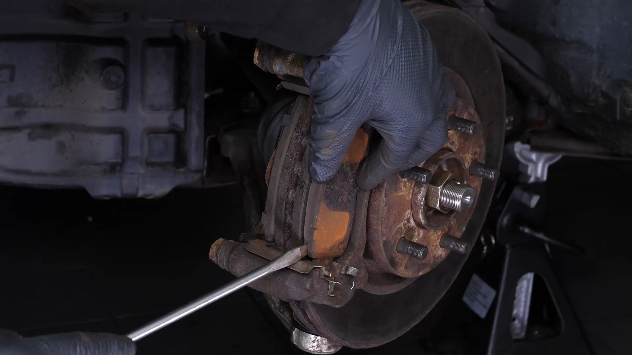 Remove the brake pads