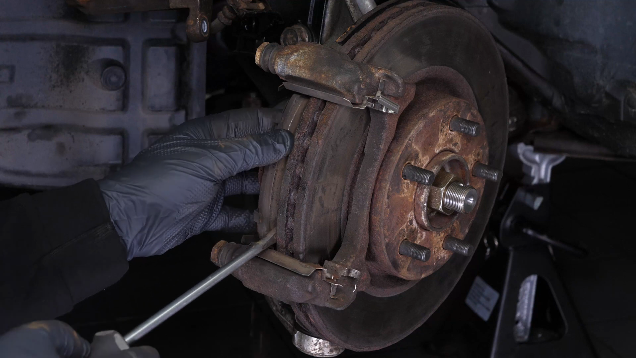 Remove the brake pads