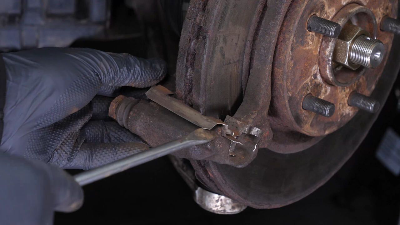 Remove the brake pads