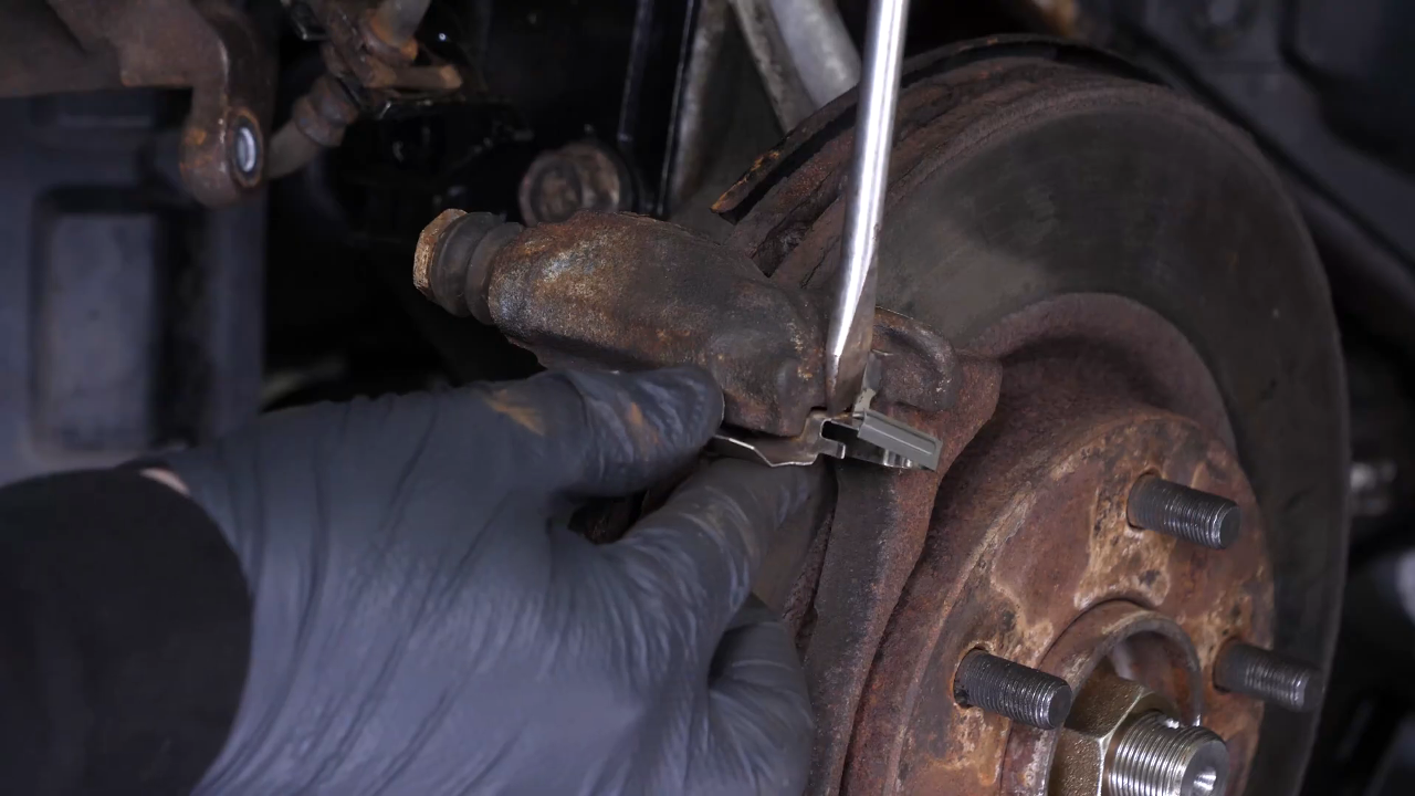 Remove the brake pads