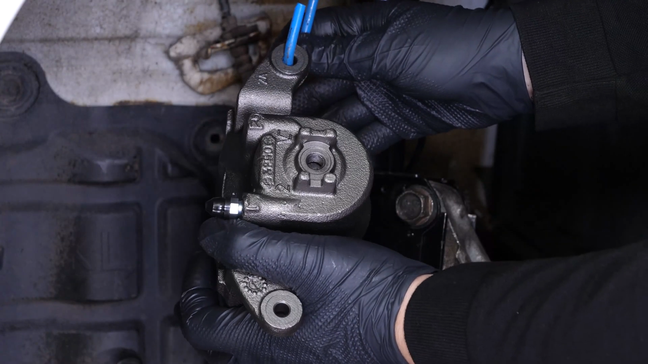 Replace the brake caliper