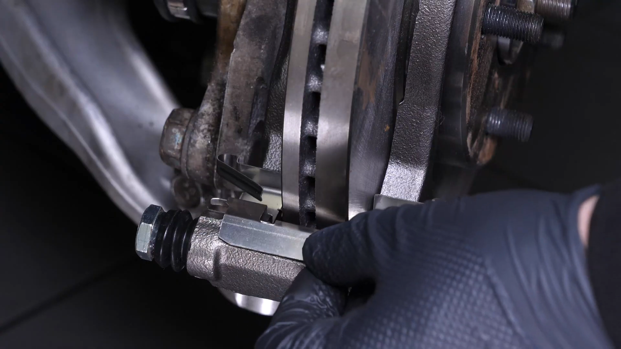 Place the brake pads