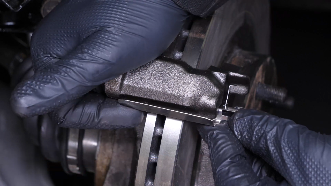 Place the brake pads