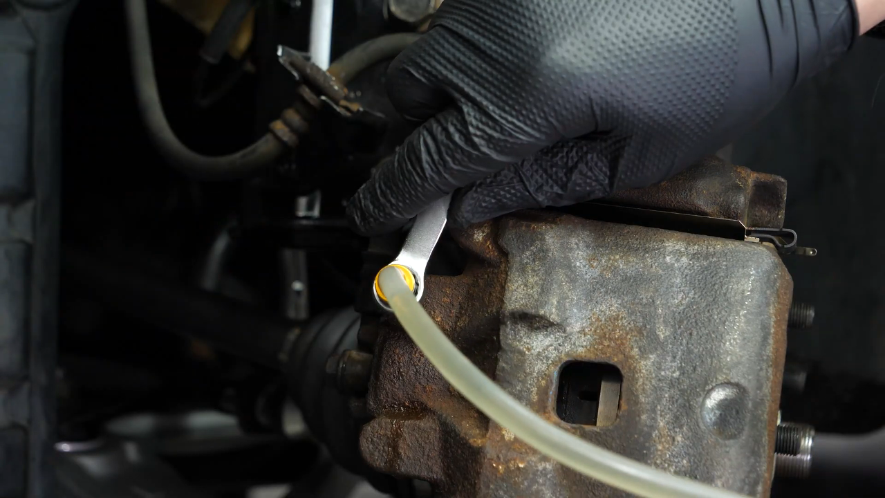 Bleed the brake fluid system