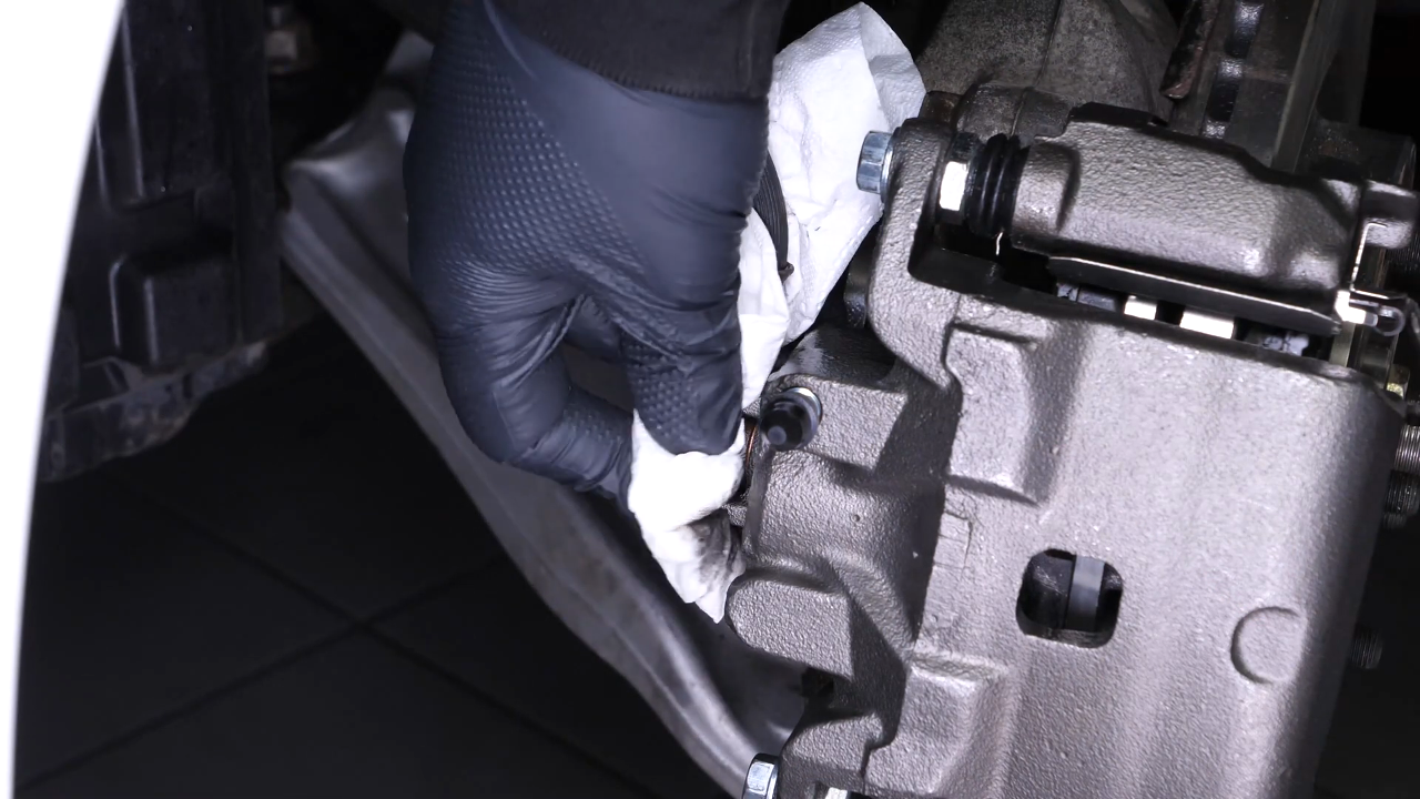 Bleed the brake fluid system