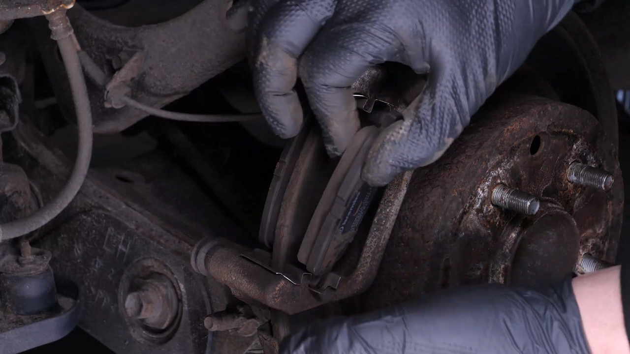 Remove the brake pads