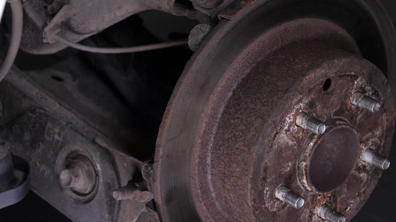 Remove the  brake caliper mount