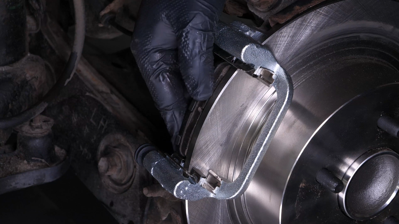 Place the new brake pads