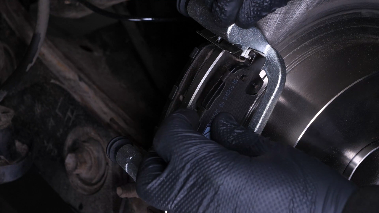 Place the new brake pads