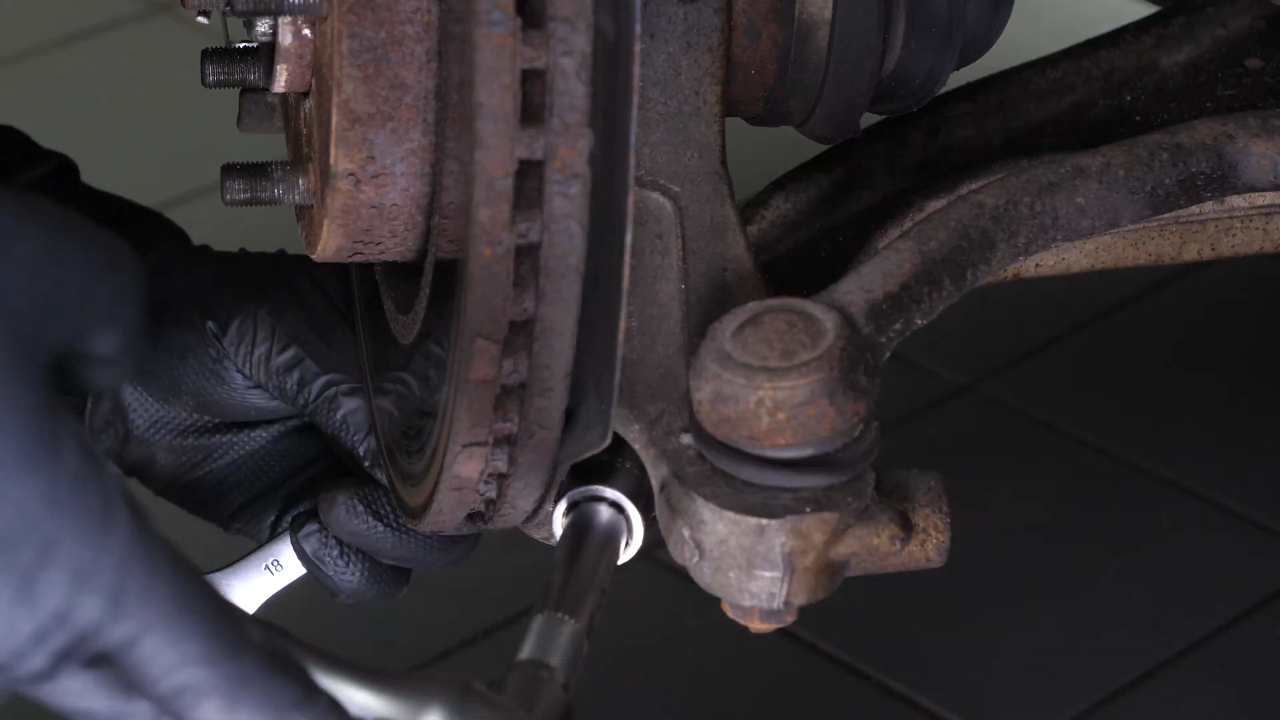 Remove the control arm ball joint