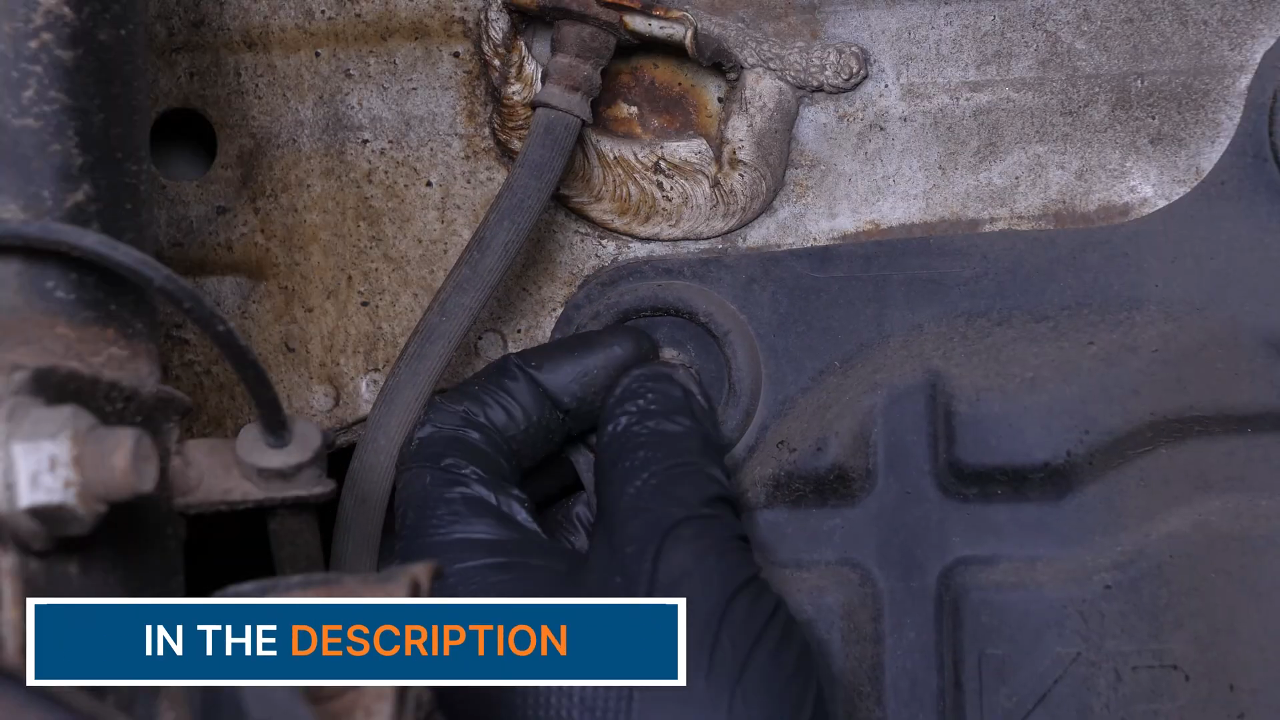 Access the oil filter