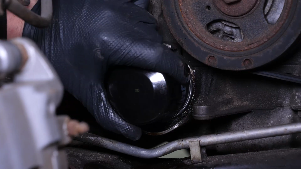 Reinstall the oil filter