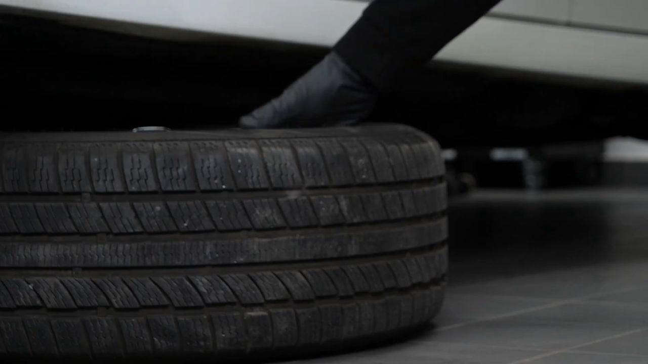 Put the vehicle back on the ground