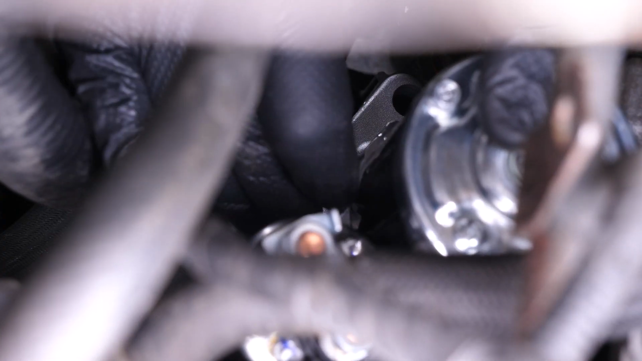 Tighten the bolts holding the starter