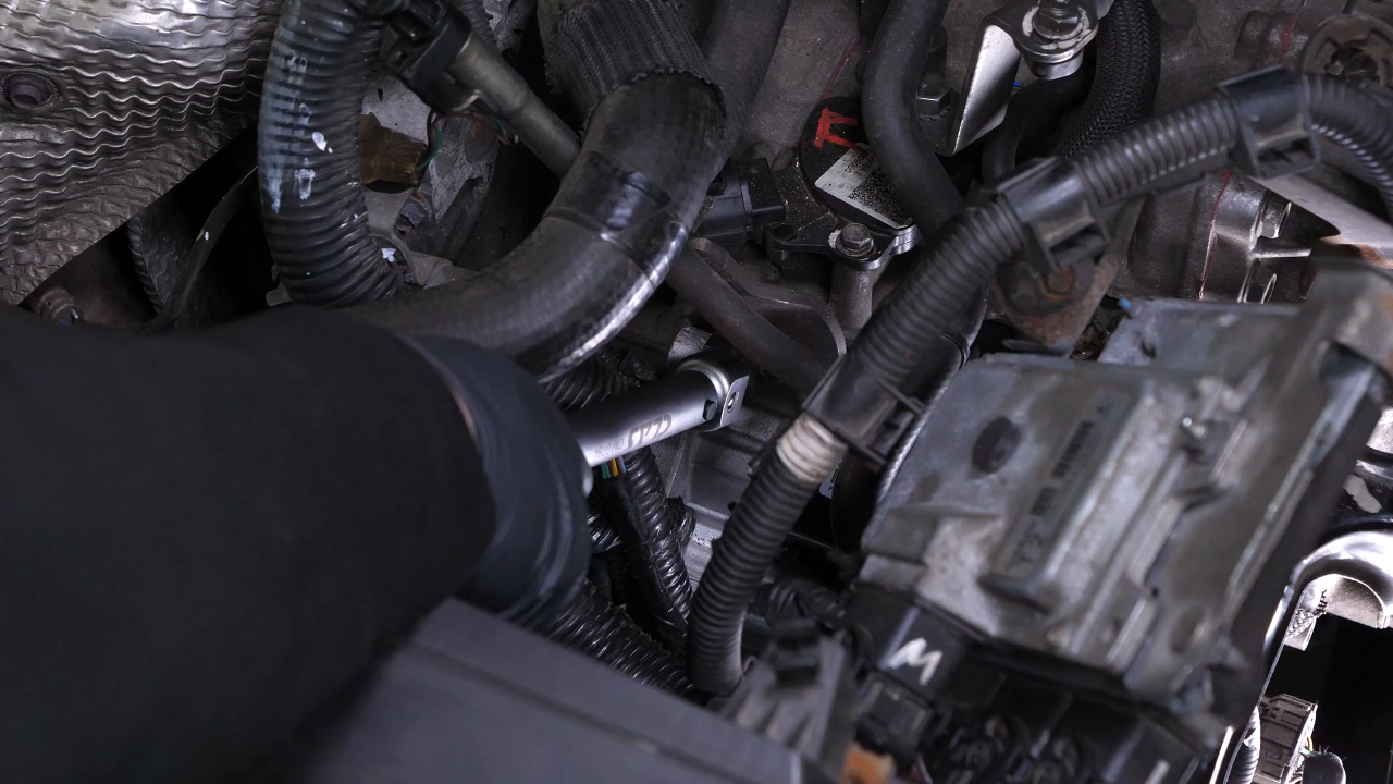 Tighten the bolts holding the starter