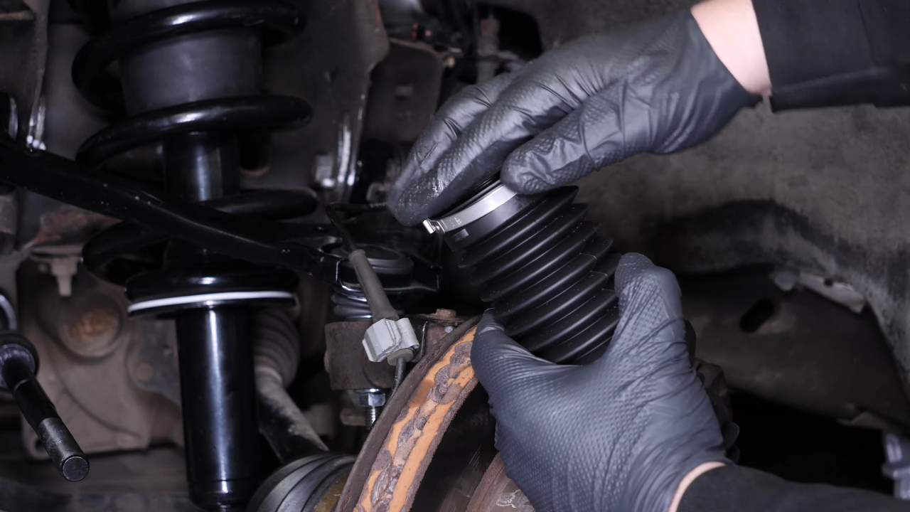 Install the protective sleeve