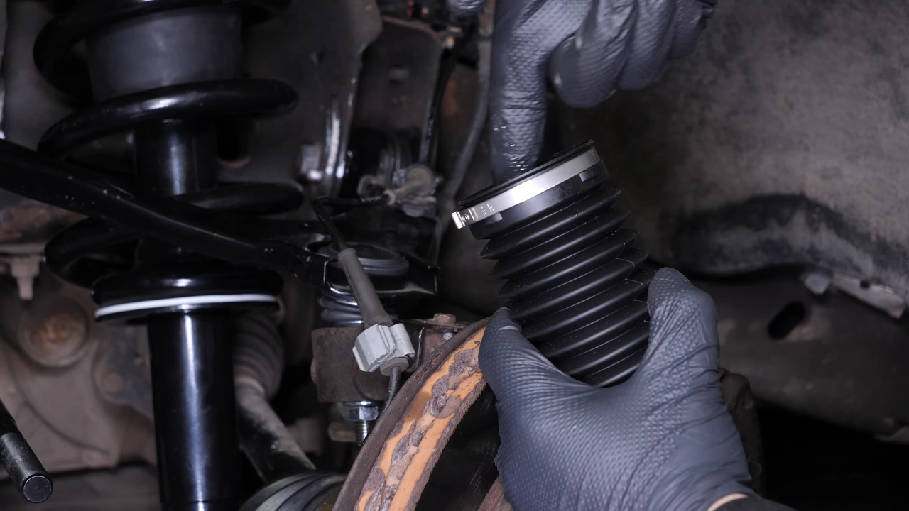 Install the protective sleeve