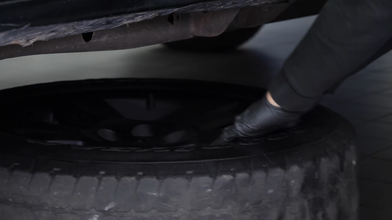 Put the vehicle back on the ground