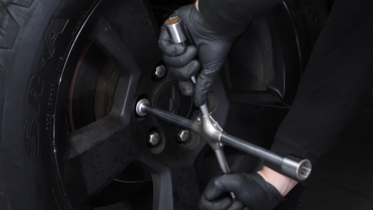 Put the vehicle back on the ground