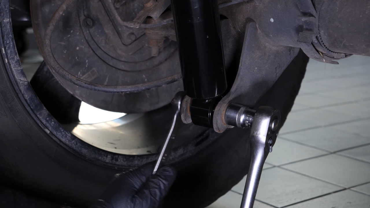 Install the new shock