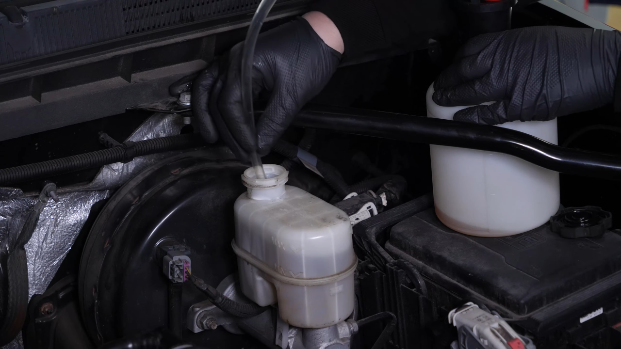 Renew the brake fluid