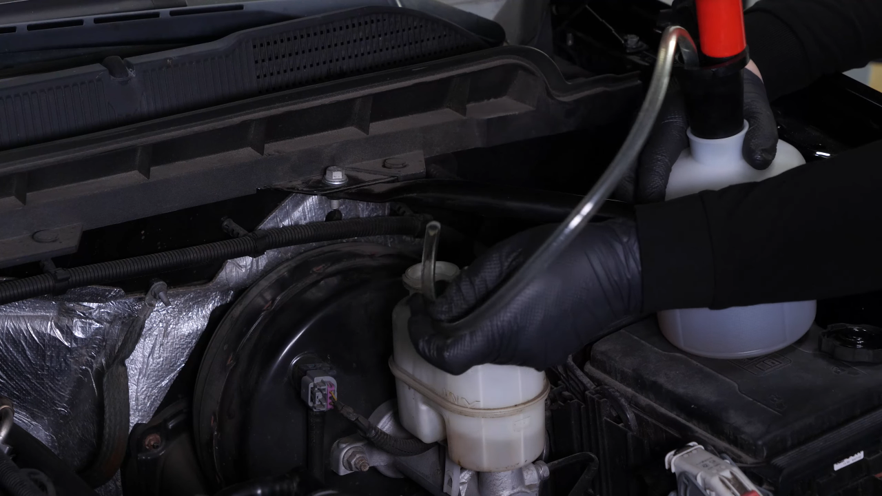 Renew the brake fluid