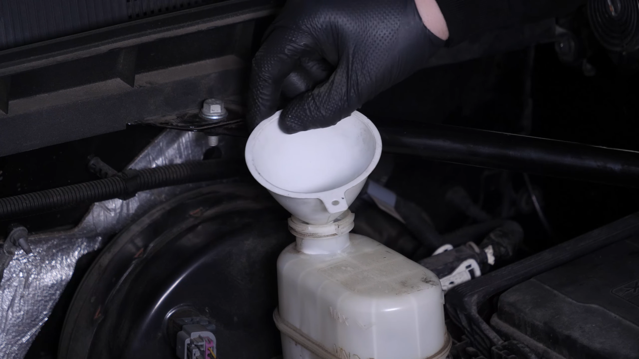 Renew the brake fluid
