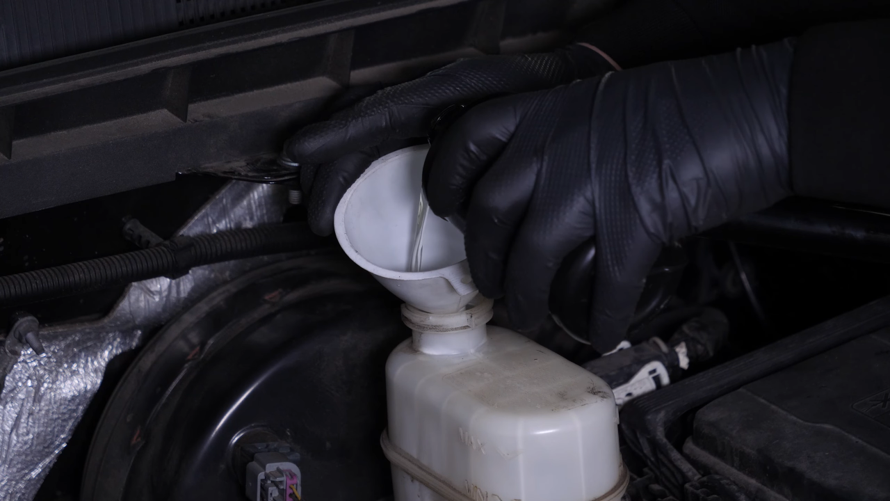 Renew the brake fluid