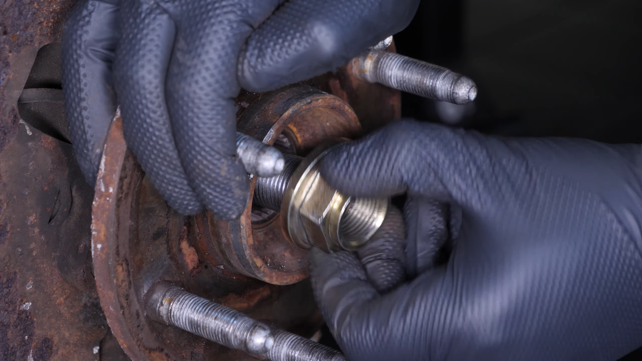 Remove the wheel hub