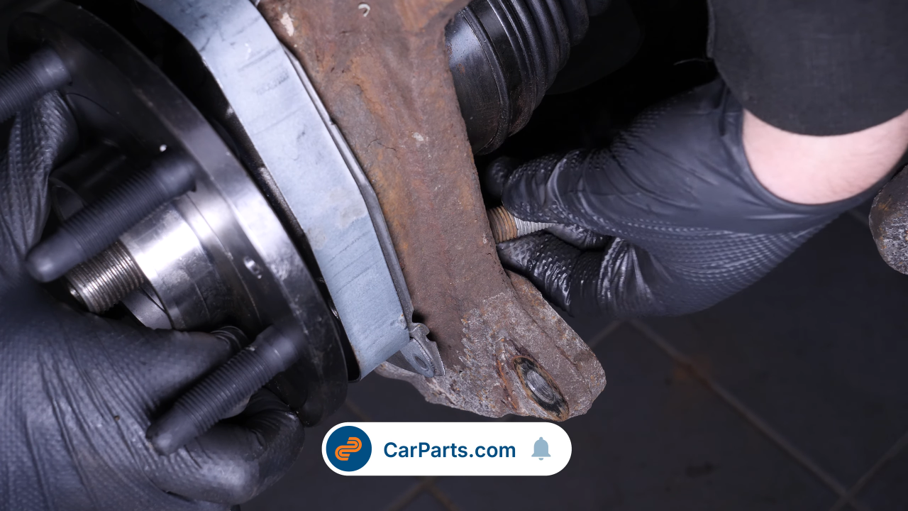Install the wheel hub
