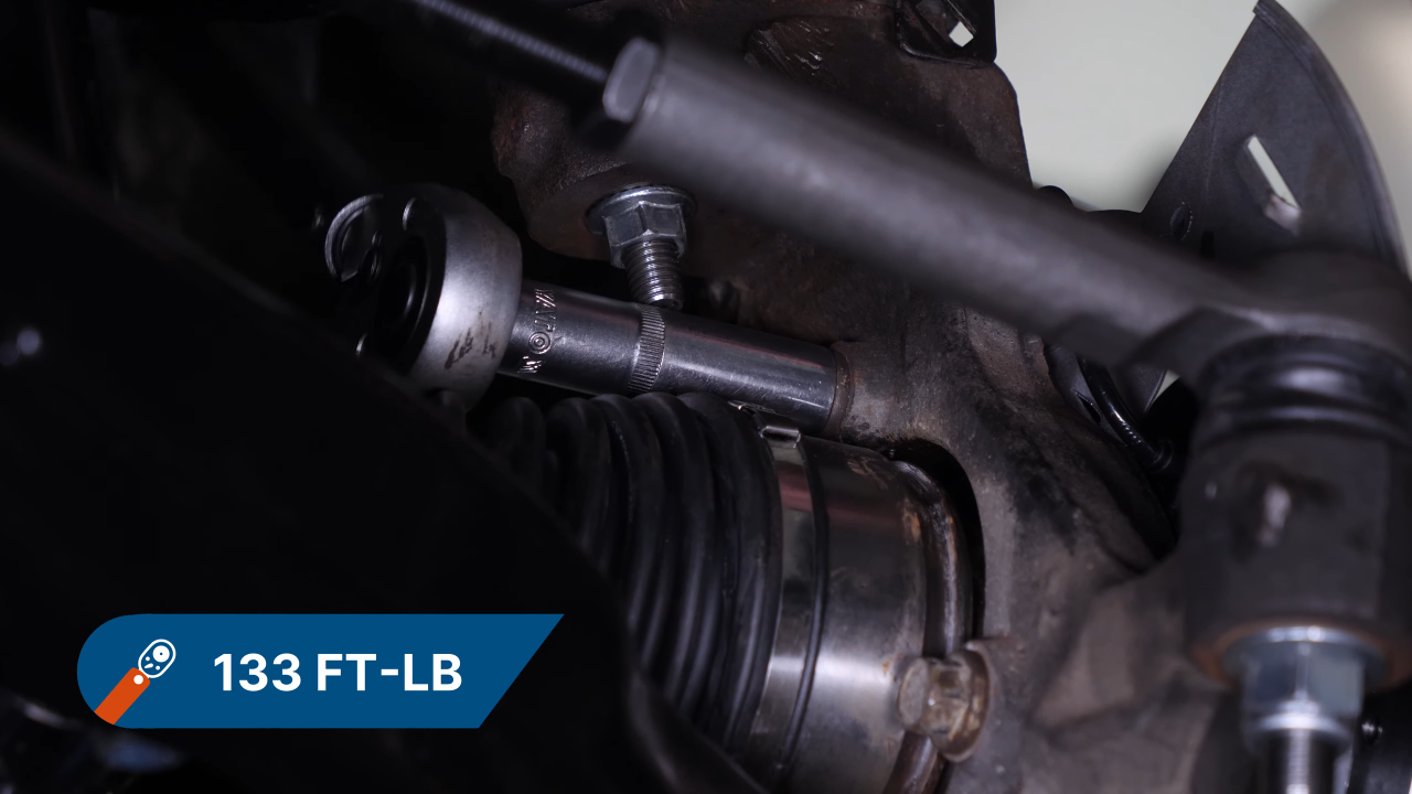 Install the wheel hub