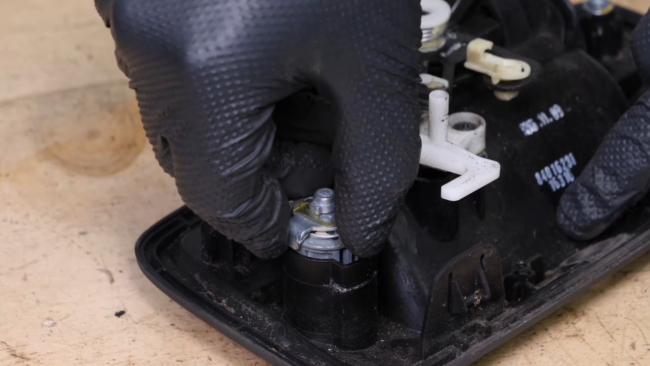 Install the lock on the new handle