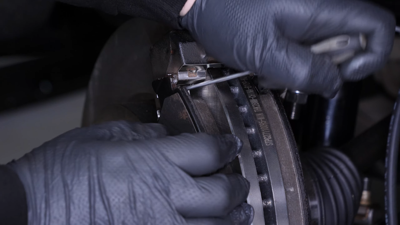 Remove the brake pads