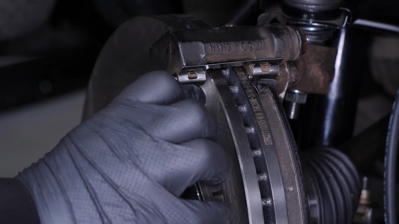 Remove the brake pads