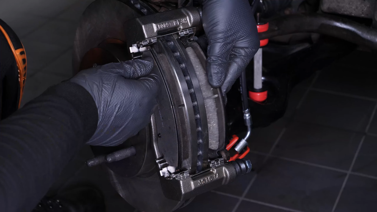 Place the brake pads