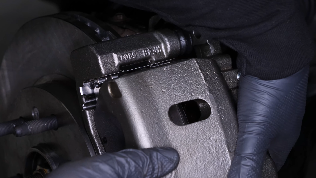 Replace the brake caliper