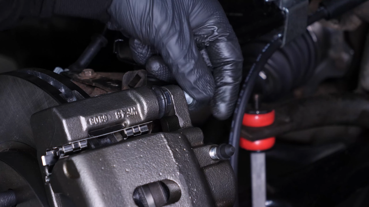 Replace the brake caliper