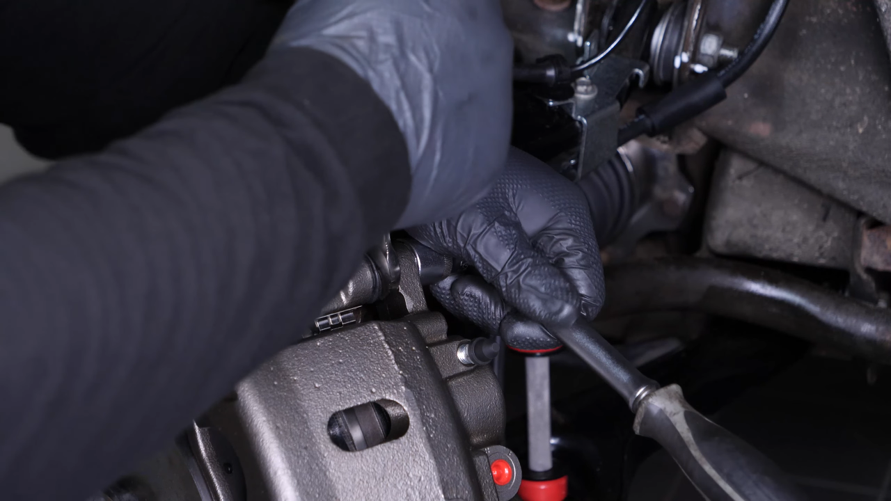 Replace the brake caliper