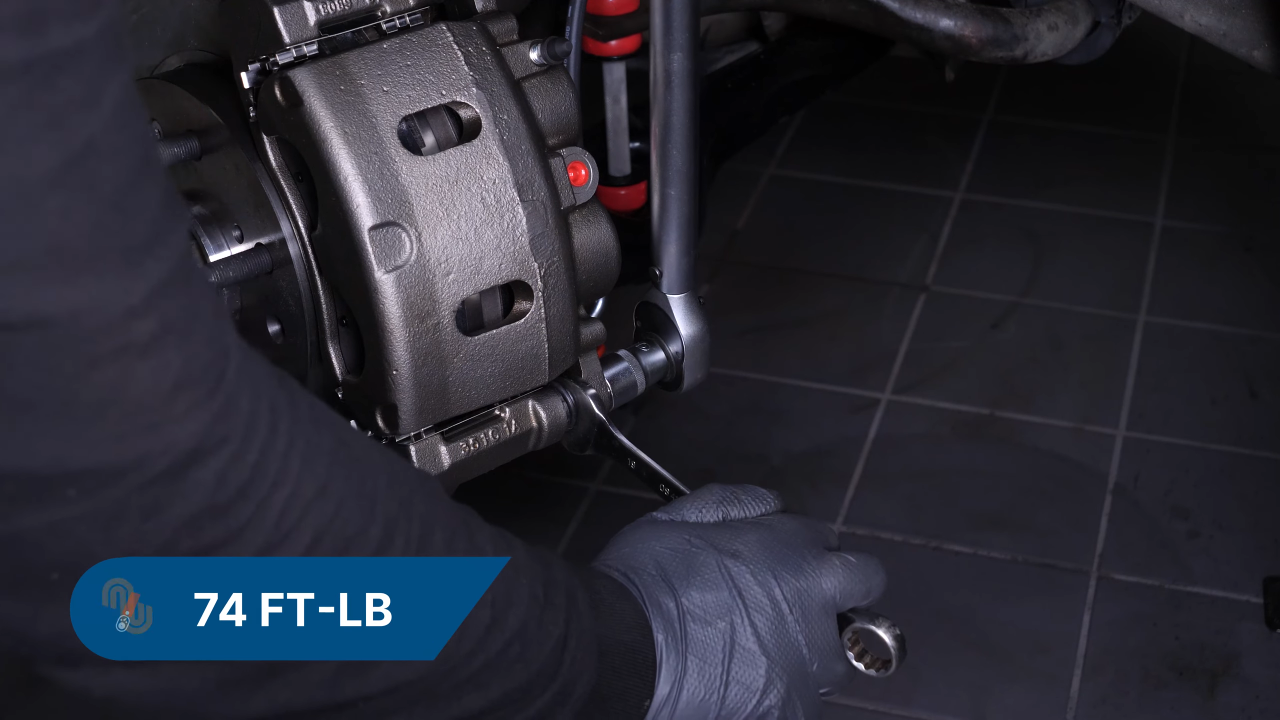Replace the brake caliper
