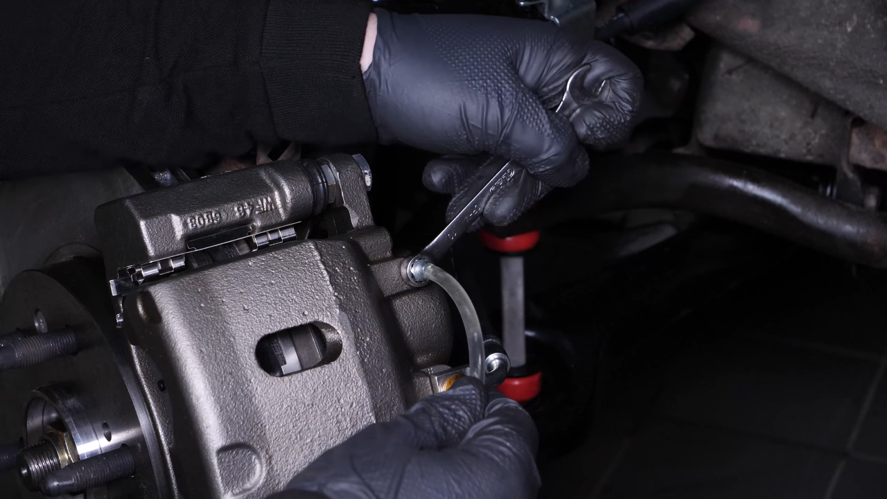 Bleed the brake fluid system