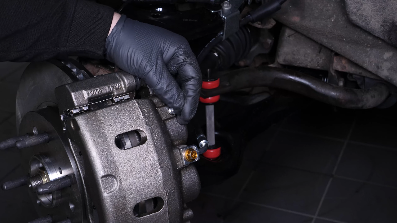 Bleed the brake fluid system