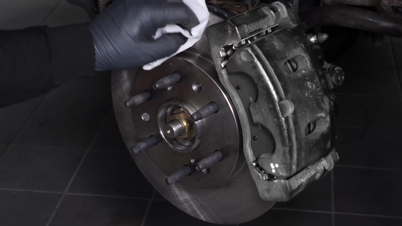 Bleed the brake fluid system
