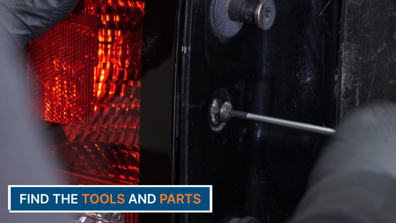 Remove the tail light housing