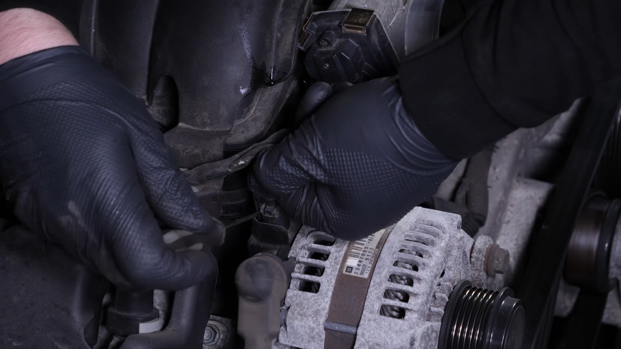 Disconnect the alternator
