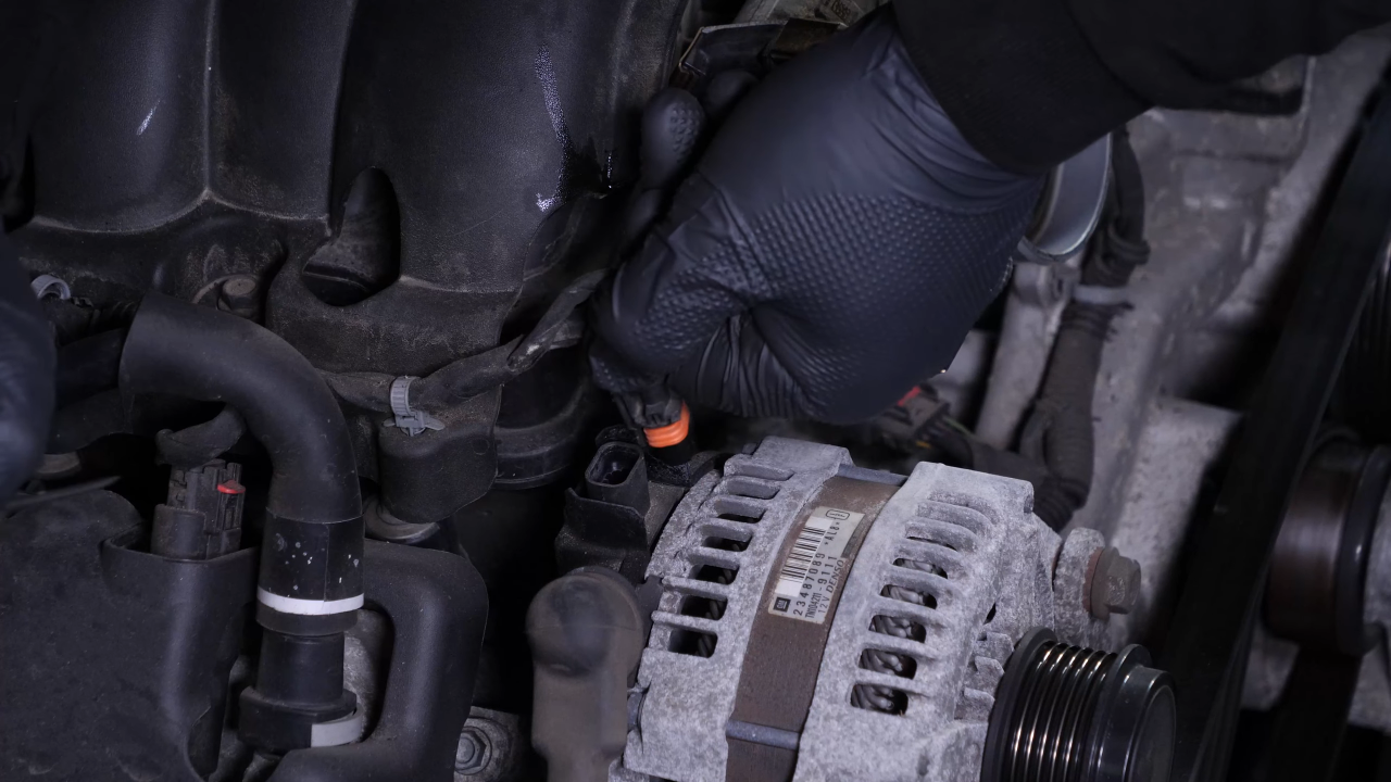 Disconnect the alternator