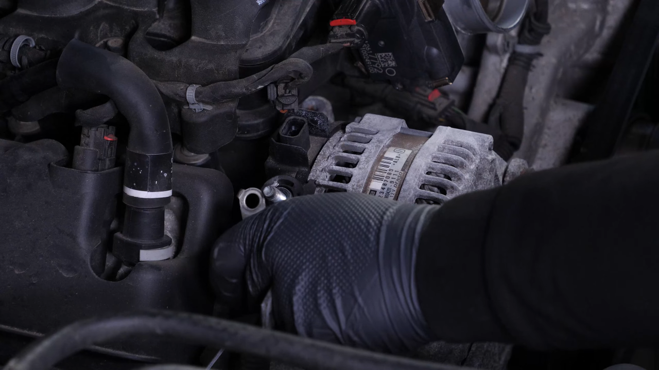 Disconnect the alternator