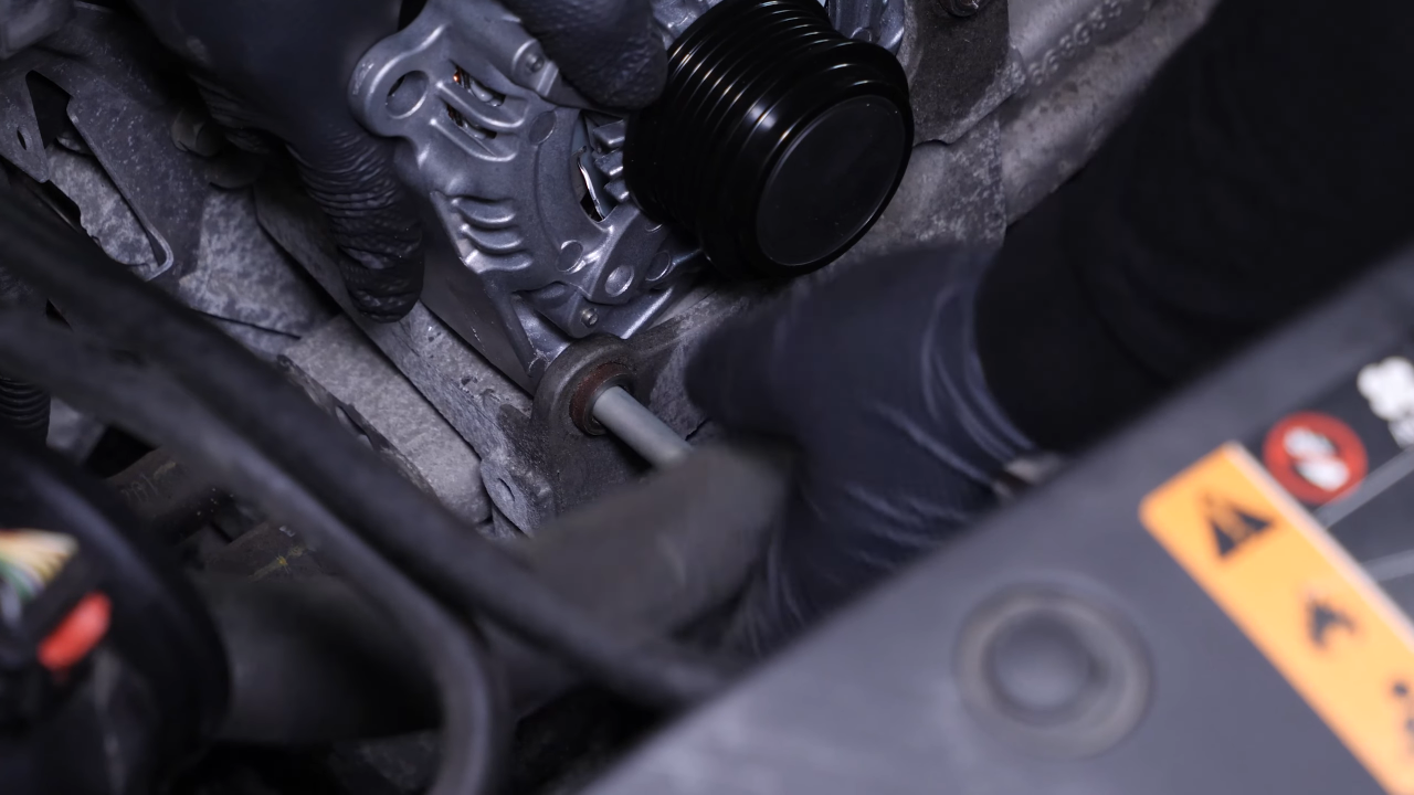 Put the alternator back in place