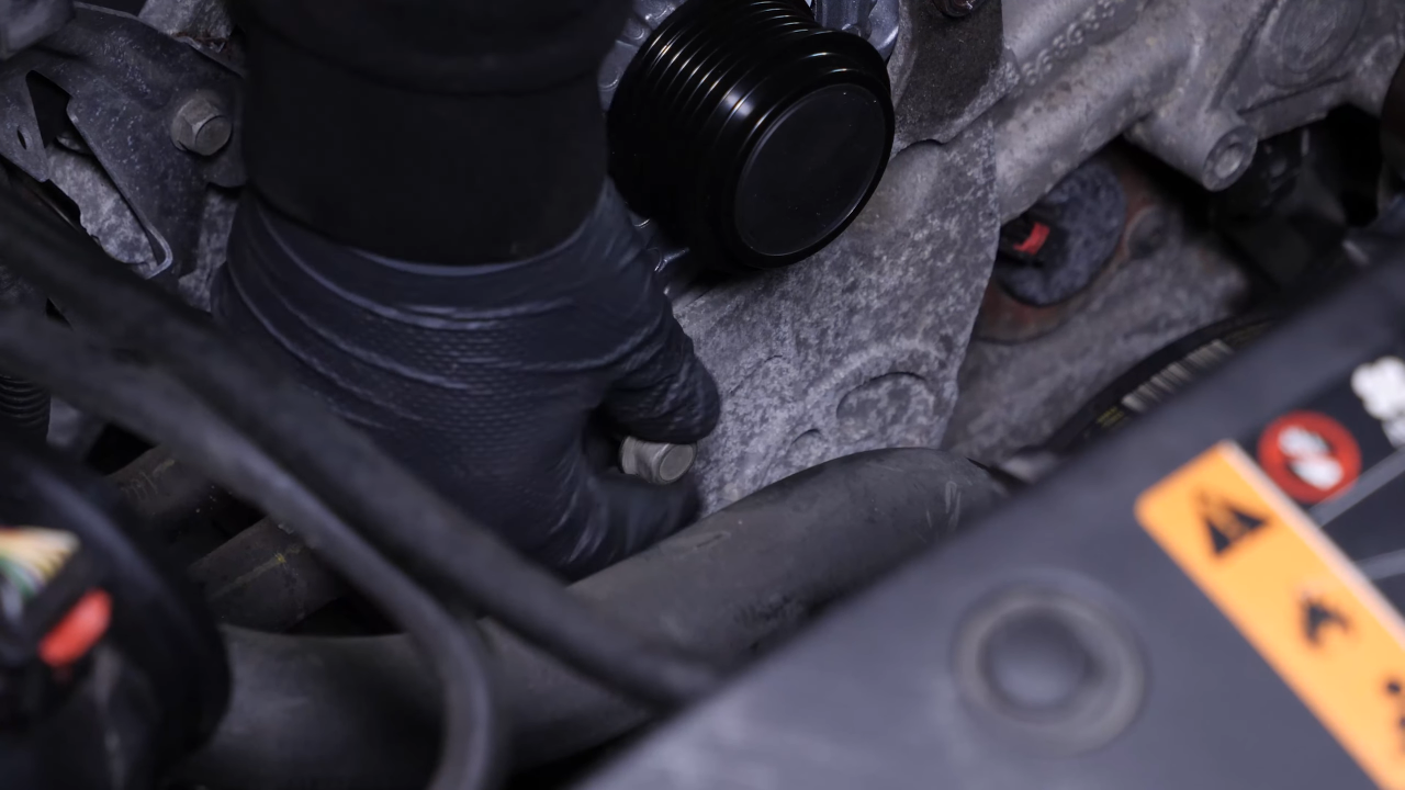 Put the alternator back in place