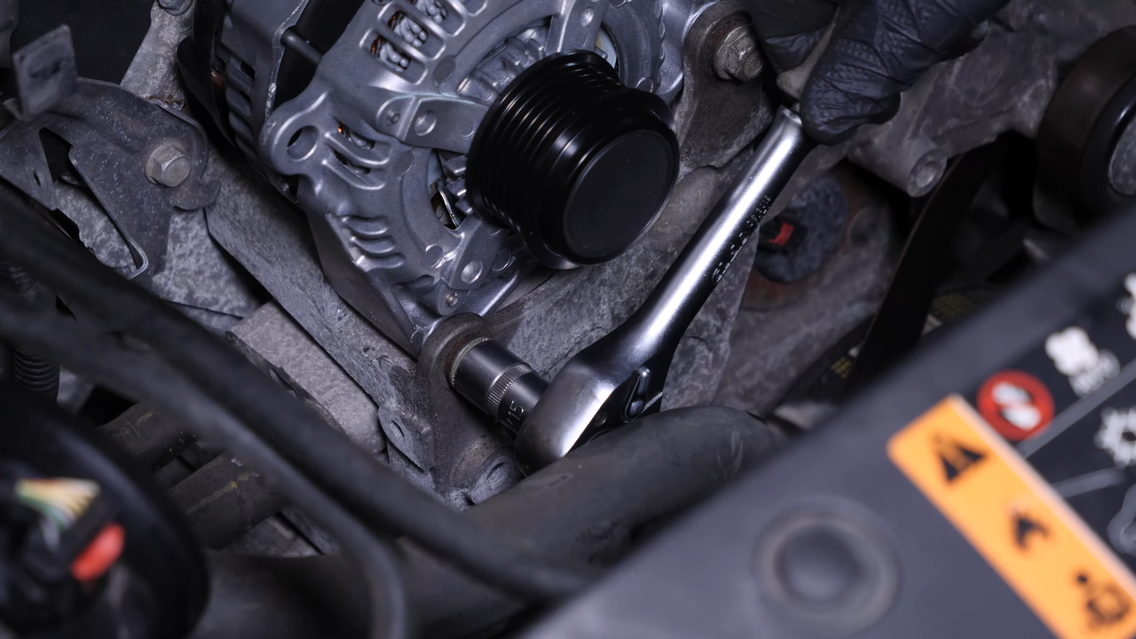 Put the alternator back in place